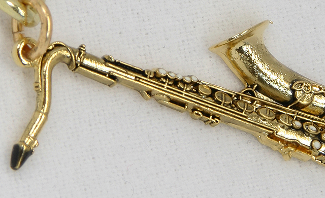 Tenor Saxophone テナーサックス　キーホルダー ギフト