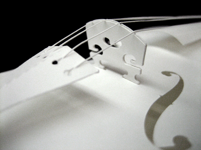 ヴァイオリン violin 弦楽器 ペーパークラフト paper-crafting HANDSON 音楽雑貨 音楽グッズ 音楽ギフト