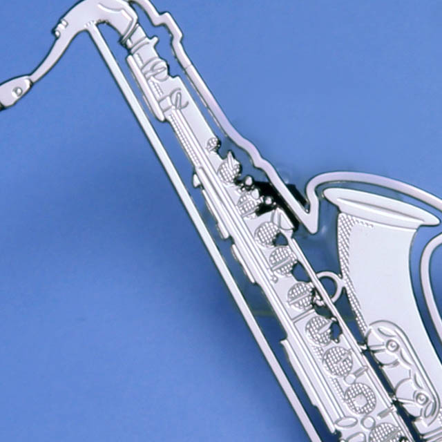 テナーサックス tenor saxophone デザインクリップ ステンレス 音楽雑貨 音楽グッズ 音楽ギフト 記念品