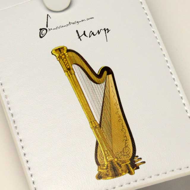 ハープ harp ネームタグ 名札 音楽雑貨 音楽グッズ 音楽小物