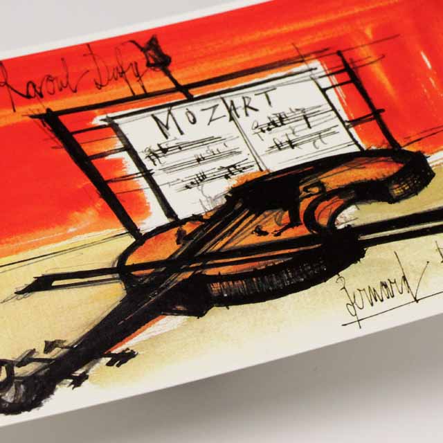 ポストカード ヴァイオリン Mozart 音楽雑貨