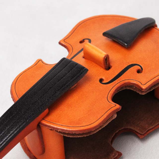 弦楽器 ヴァイオリン Violin 本革 メガネスタンド スマホスタンド 小物スタンド 音楽雑貨 音楽グッズ 音楽ギフト