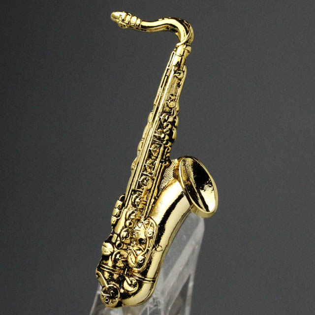 テナーサックス Tenor Sax ブローチ 楽器グッズ 音楽雑貨