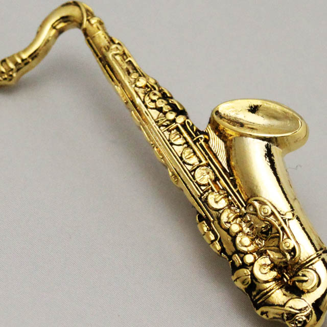 テナーサックス Tenor Sax ブローチ 楽器グッズ 音楽雑貨