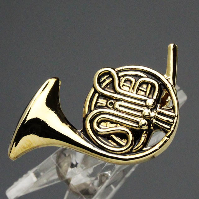 ホルン French Horn ブローチ 楽器グッズ 音楽雑貨
