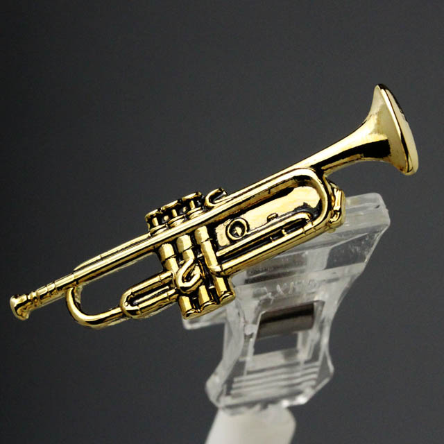 トランペット Trumpet ブローチ 楽器グッズ 音楽雑貨
