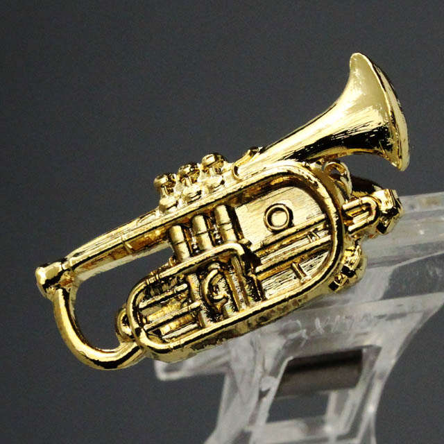 コルネット Cornet ブローチ 楽器グッズ 音楽雑貨