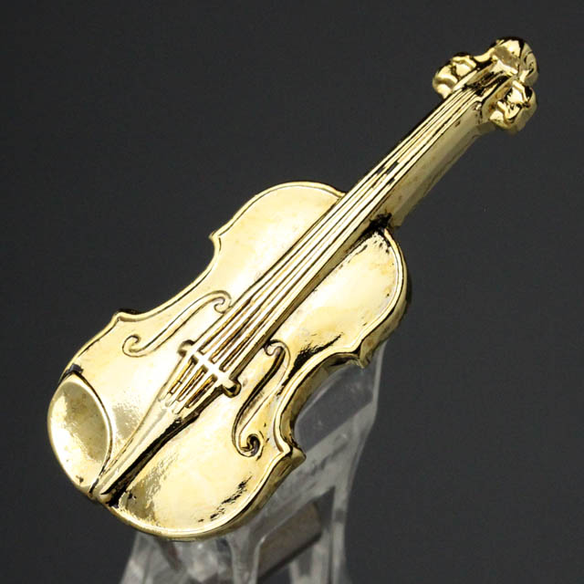 ヴァイオリン Violin ブローチ 楽器グッズ 音楽雑貨