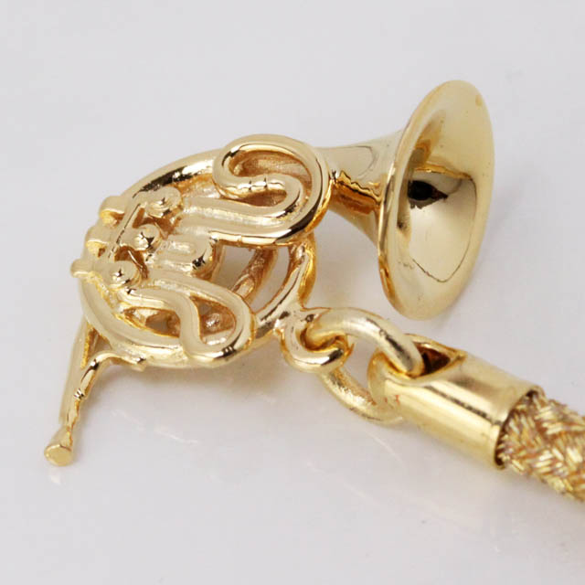 ホルン Horn シルバー ストラップ SV925 音楽雑貨 音楽アクセサリー