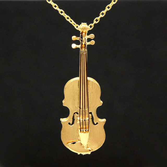 ヴァイオリン Violin シルバー ペンダント SV925 音楽雑貨 音楽アクセサリー