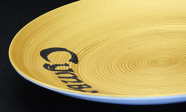 音楽雑貨 食器 パーカッション シンバル 皿 金彩 ギフト ギフト