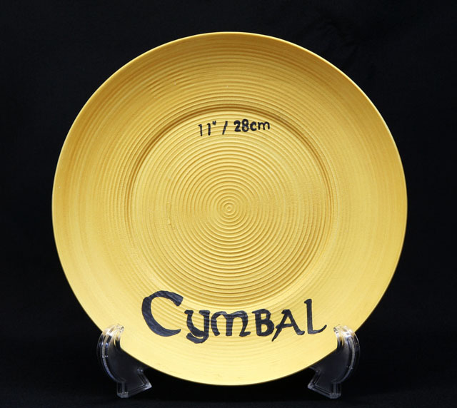 音楽雑貨 食器 パーカッション シンバル 皿 金彩 ギフト ギフト