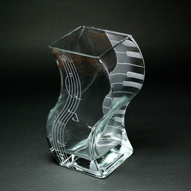 ピアノ 鍵盤 音符 花瓶 音楽雑貨 音楽ギフト 音楽グッズ