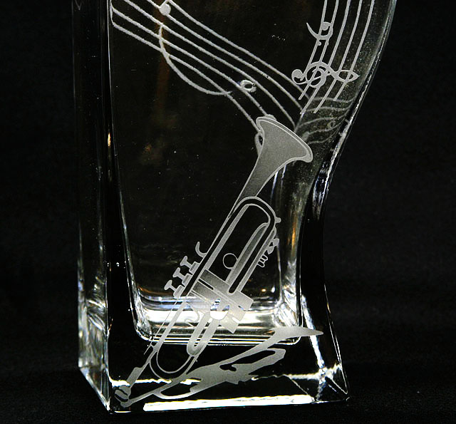 音楽雑貨 ペアベース　トランペット　ヴァイオリン　花瓶 インテリア ギフト