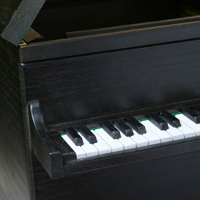 桐製 グランドピアノ ダストボックス 【L】 音楽雑貨 鍵盤