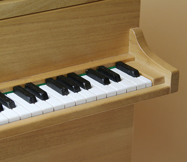 桐製 グランドピアノ ダストボックス 【L】 音楽雑貨 鍵盤