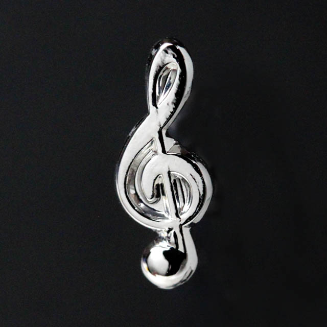 ト音記号 ピアス ピュアシルバー SV992 音楽雑貨 音楽グッズ 