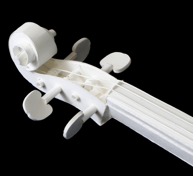 チェロ Violoncello 弦楽器 ペーパークラフト paper-crafting HANDSON 音楽雑貨 音楽グッズ 音楽ギフト