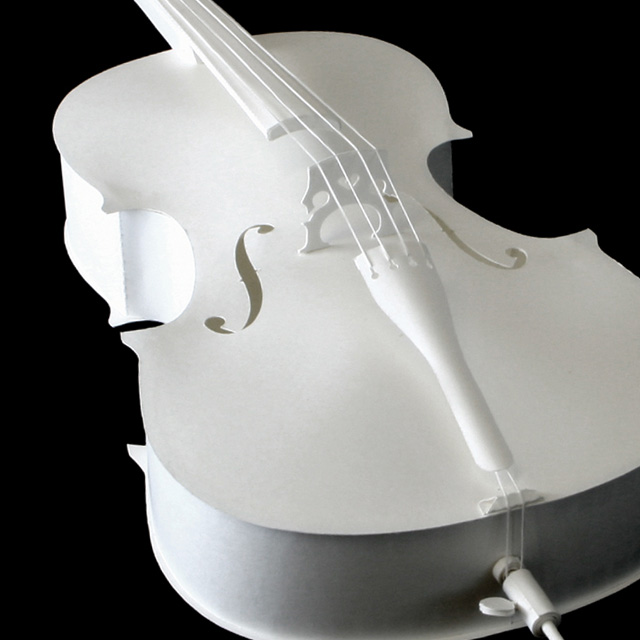 チェロ Violoncello 弦楽器 ペーパークラフト paper-crafting HANDSON 音楽雑貨 音楽グッズ 音楽ギフト