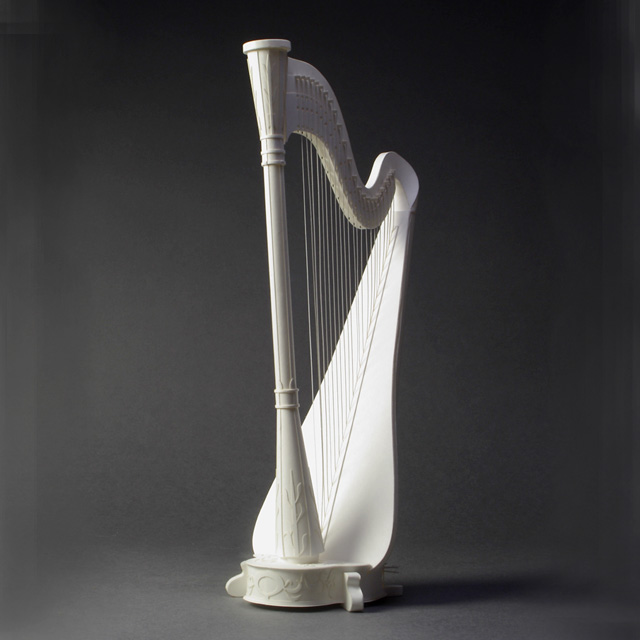 ハープ harp ペーパークラフト paper-crafting HANDSON 音楽雑貨 音楽グッズ 音楽ギフト