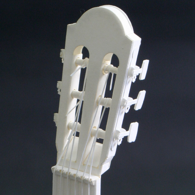 クラシックギター guitar 弦楽器 ペーパークラフト paper-crafting HANDSON 音楽雑貨 音楽グッズ 音楽ギフト