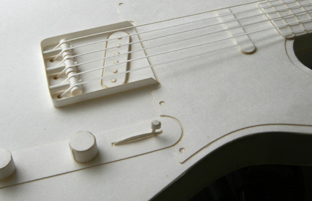 エレキギター guitar ペーパークラフト paper-crafting HANDSON 音楽雑貨 音楽グッズ 音楽ギフト