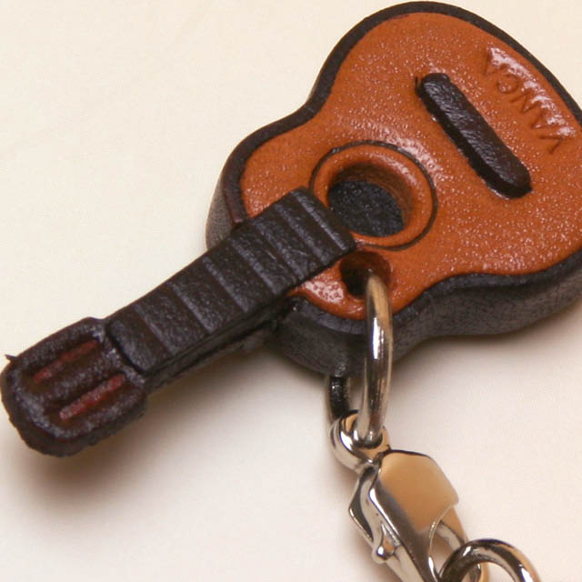 本革製携帯ストラップ クラシックギター Guitar 音楽雑貨 音楽小物 音楽ギフト 音楽グッズ