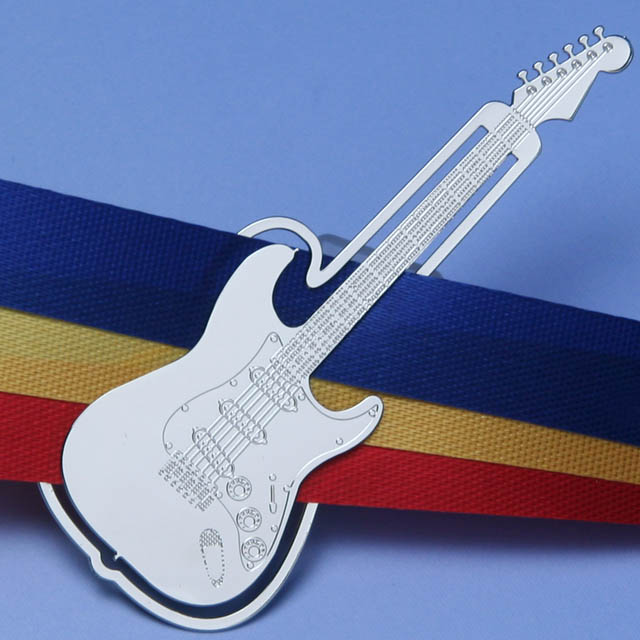 エレキギター electric guitar デザインクリップ ステンレス 音楽雑貨 音楽グッズ 音楽ギフト 記念品