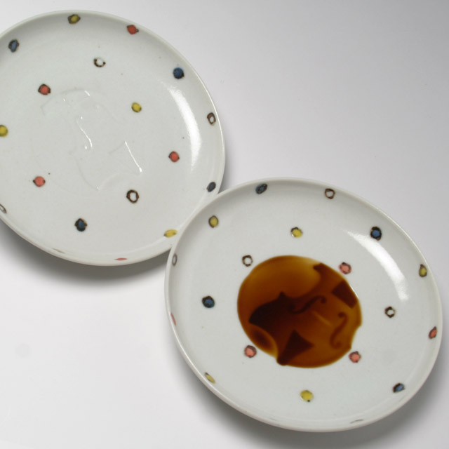 ヴァイオリン 弦楽器 小皿 食器 九谷焼 磁器 音楽雑貨 音楽グッズ 音楽ギフト