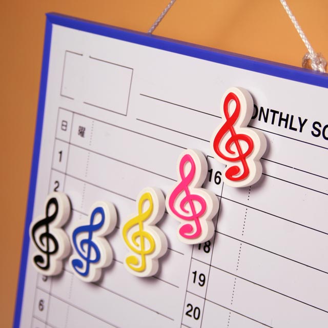 ト音記号 マグネット 事務用品 文具 音楽雑貨 音楽ギフト 音楽グッズ