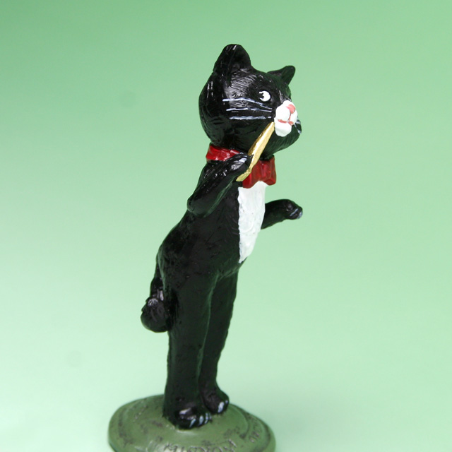 黒ネコ オーケストラ フィギュア コンダクター 指揮者 音楽雑貨 音楽グッズ 音楽ギフト