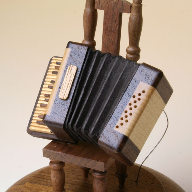 アコーディオン オルゴール 銘木 音楽雑貨 音楽グッズ 音楽ギフト