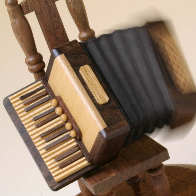 アコーディオン オルゴール 銘木 音楽雑貨 音楽グッズ 音楽ギフト