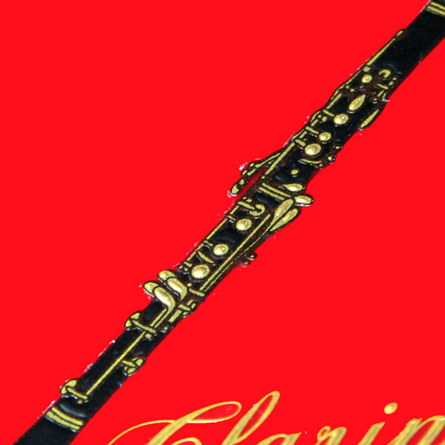 蒔絵風 携帯ステッカー 音符 クラリネット clarinet 音楽雑貨 音楽グッズ 音楽ギフト
