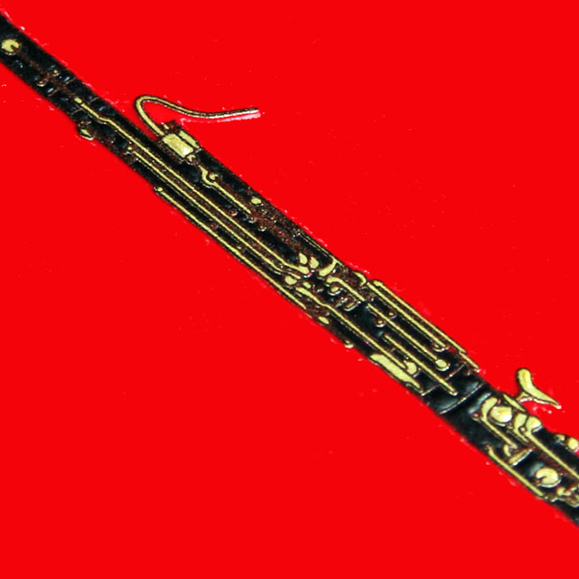 蒔絵風 携帯ステッカー 音符 ファゴット fagott bassoon 音楽雑貨 音楽グッズ 音楽ギフト