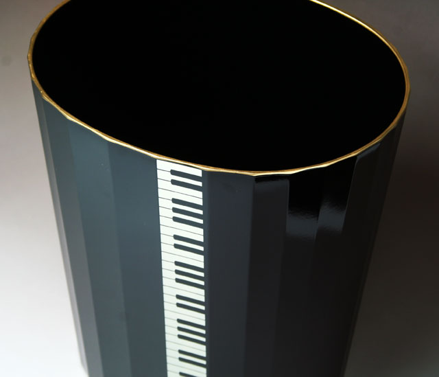 ピアノ 鍵盤 ゴミ箱 ダストボックス 音楽雑貨 音楽グッズ