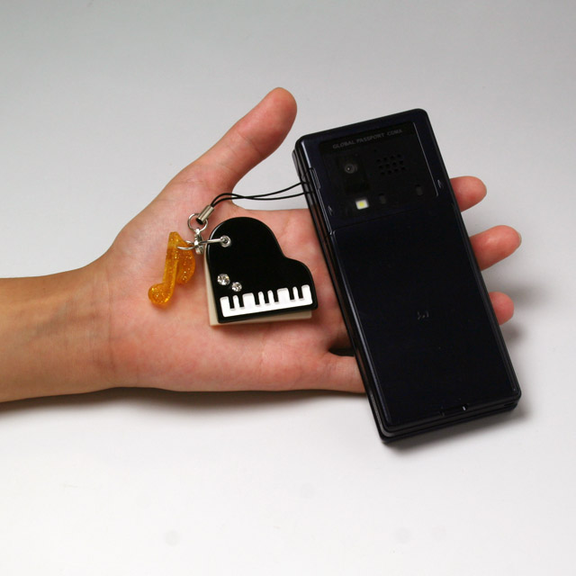 ミラー ストラップ グランドピアノ 音楽雑貨 音楽グッズ 音楽小物