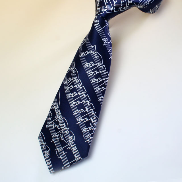 音楽ネクタイ 音符 楽譜 音楽雑貨 音楽ギフト 音楽グッズ