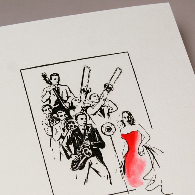 グリーティングカード 楽器 音楽 ジャズバンド 音楽雑貨 音楽グッズ 音楽ギフト