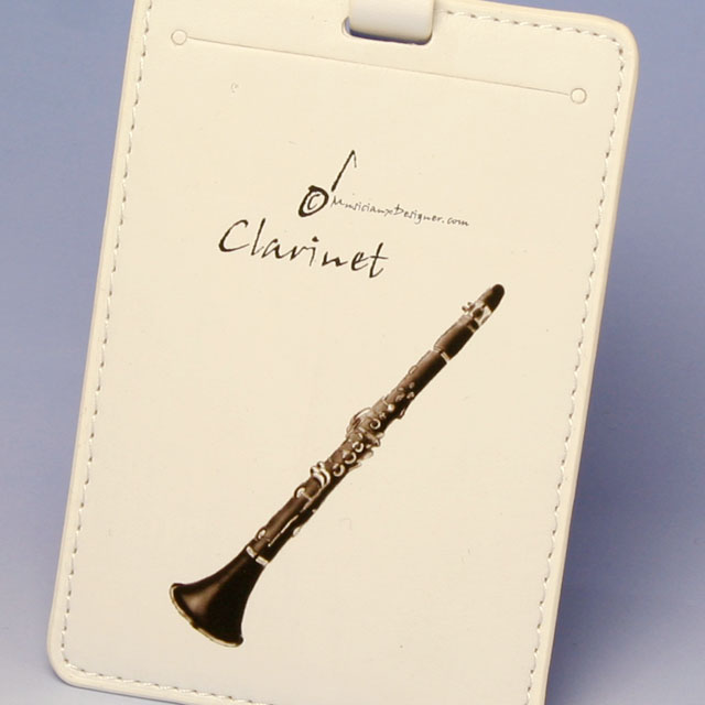 クラリネット clarinet ネームタグ 名札 音楽雑貨 音楽グッズ 音楽小物