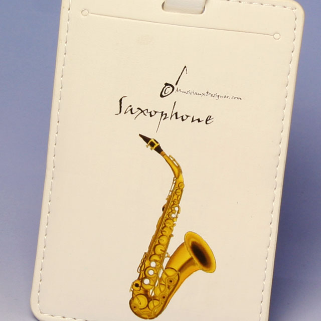 アルトサックス alto sax ネームタグ 名札 音楽雑貨 音楽グッズ 音楽小物