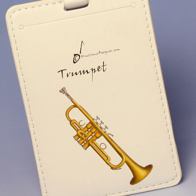 トランペット trumpet ネームタグ 名札 音楽雑貨 音楽グッズ 音楽小物