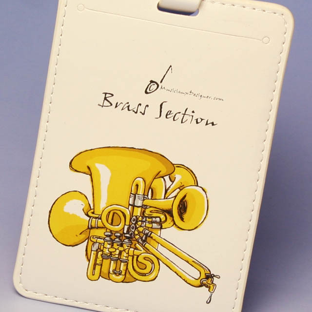 金管セクション (Brass section) brass section ネームタグ 名札 音楽雑貨 音楽グッズ 音楽小物