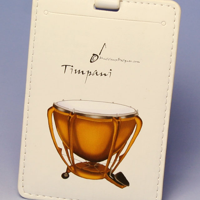 ティンパニ timpani ネームタグ 名札 音楽雑貨 音楽グッズ 音楽小物