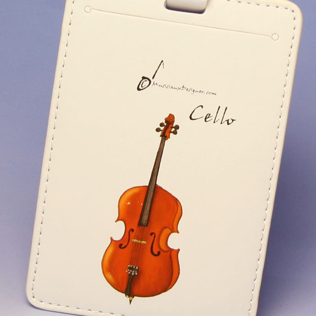 チェロ cello ネームタグ 名札 音楽雑貨 音楽グッズ 音楽小物