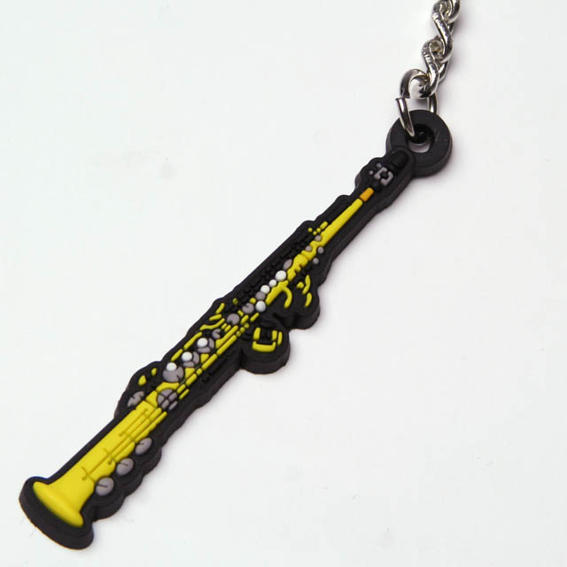 キーホルダー キーチェーン ソプラノサックス 音楽雑貨 音楽グッズ 音楽小物