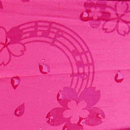 雨に浮き出る音符桜 折り畳み傘 音楽雑貨 音楽グッズ 音楽小物 音楽ギフト