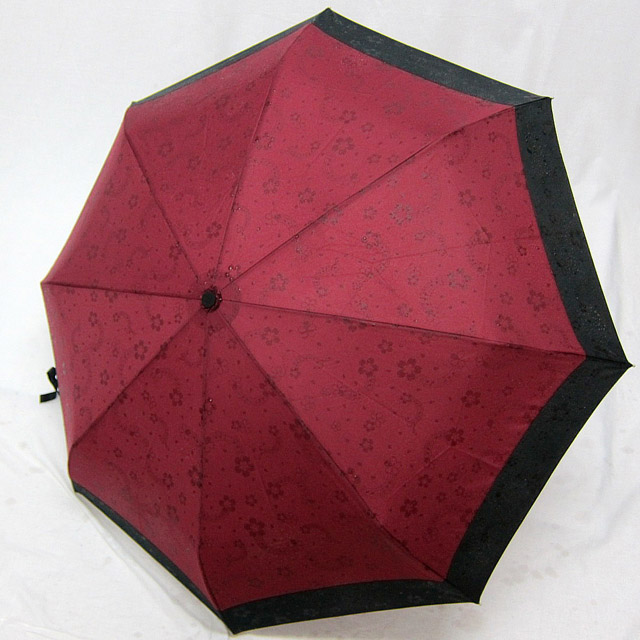 雨に浮き出る音符桜 折り畳み傘 音楽雑貨 音楽グッズ 音楽小物 音楽ギフト