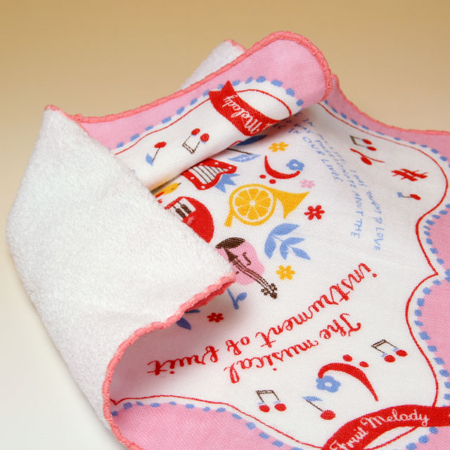 フルーツメロディ ハンドタオル 音楽雑貨 音楽グッズ