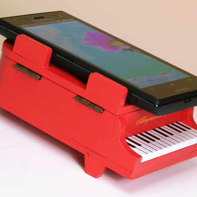 グランドピアノ スマホスタンド 音楽雑貨 音楽グッズ